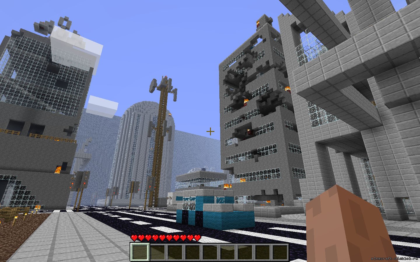 Карту Разрушенный Город Для Minecraft